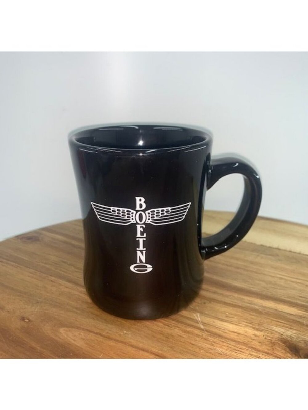 Boeing Totem Coffee Mug Heritage Collection Black 14oz Good Condition